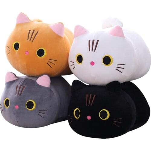 Cartoon Soft Cat Plush Toy Childrens Toy Sofa Pillow Cushion Kawaii Padded Toy Gift Childrens Room Decoration