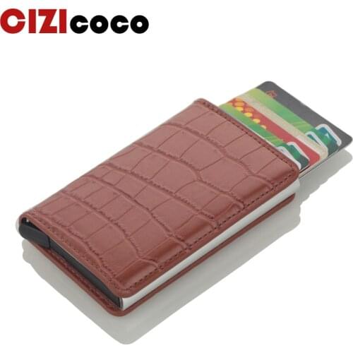 New Card Wallet Men Fashion Credit Card Holder Blocking Rfid Wallet Leather Unisex Security Information Passport Wallet Purse