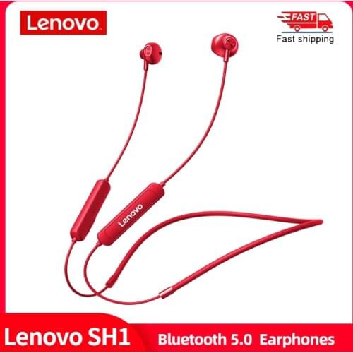 Original Lenovo SH1 Bluetooth 5.0 Wireless Headphone Sports Earphone HiFi Sound Quality Earbuds Long Endurance Headset With Mic