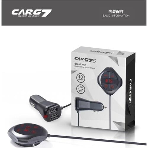 Q7s Car Bluetooth Hands Free MP3 Player FM Transmitter Car Wireless MP3 Car Charger