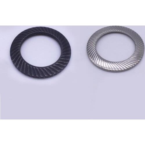 100Pcs Lock Washer DIN9250 Double Ridges Teeth Spacer Washers Anti Skid Gasket M3 M4 M5 M6 M8 M10 M12 M14 M16 M18 M20