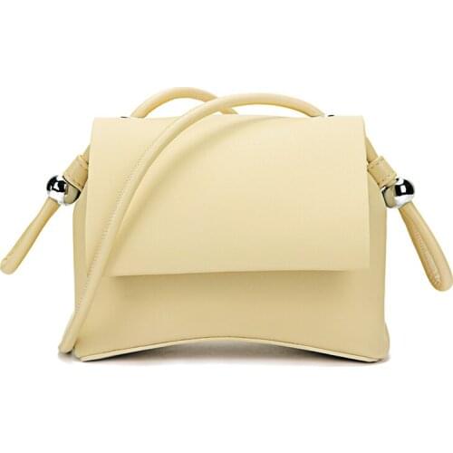 Crossbody bag mini bolso cuero cute solid color small pu leather crossbody bags