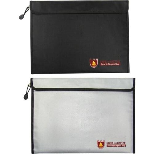 Document Bags Fireproof Waterproof Liquid Silicone Heat Insulation Fire and Water Resistant Safe Bag Office Suppllies