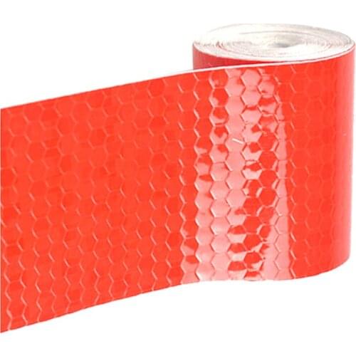 3M*5cm Traffic Safety Warning Reflective Tape Strip Crystal Honeycomb Car Reflector Film Night Safety Protection Articles Cinta