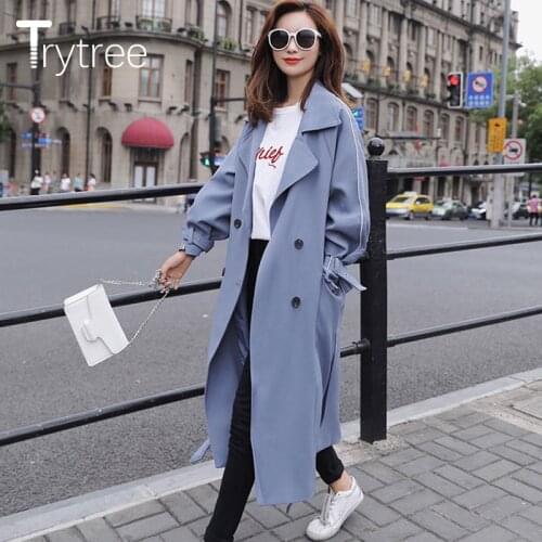 Женские длинные плащи Trytree China At AliExpress