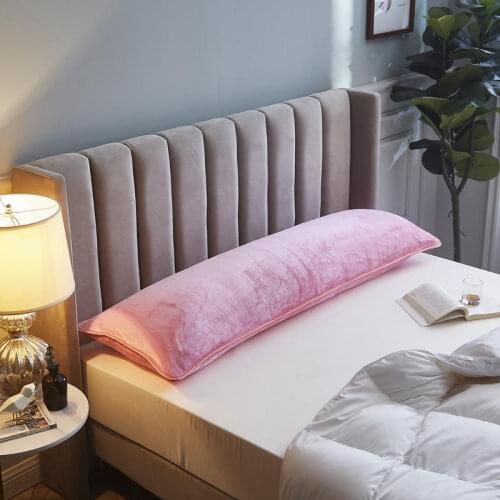1 Pc Flannel Long Pillow Cover For Bed Winter Soft Body PillowCase 120/150/180cm Pillow Cases Home Decor