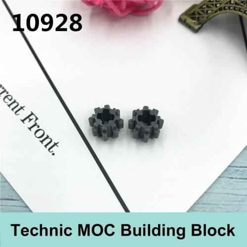 10PCS Technology Building Block Parts Compatible with Famous Brand Technology MOC Parts 10928 8-tooth Gear