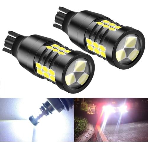 2x W16W T15 1156 P21W BA15S T20 LED Bulbs 3030SMD White OBC Error Free LED Backup Light 921 912 W16W LED Bulbs Car Reverse Lamp