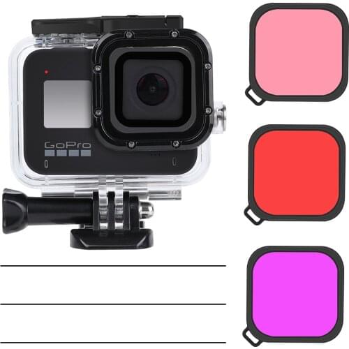 45M Waterproof Underwater Diving Housing Case Cover with Lens Filter Kit for GoPro Hero 7 6 5 Black Go Pro Accesories