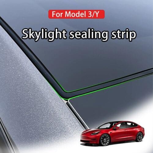 Car wind Noise Reduction Kit Quiet Seal Kit for Tesla Model3 2017-2019 Skylight glass sealing strip
