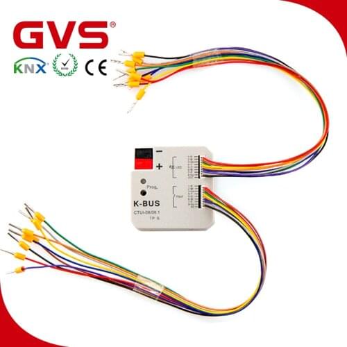 CTUI-08/08.1 Factory Directly KNX/EIB K-bus GVS Output 12V DC 8 input 8 output Dry Contact KNX Universal Interface 8-Fold