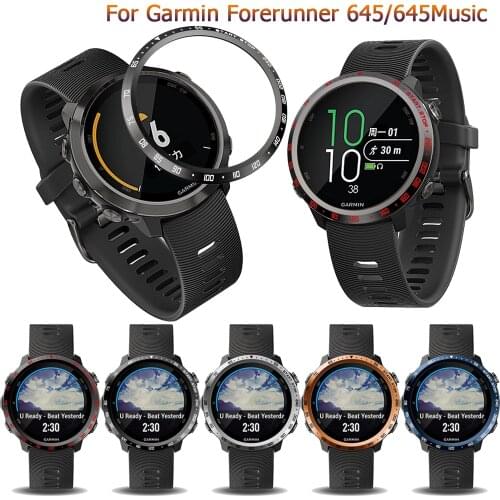 For Garmin Forerunner645 new Bezel Ring Styling Frame Case Cover Protection For Forerunner 645 Music Ring Anti Scratch Protector