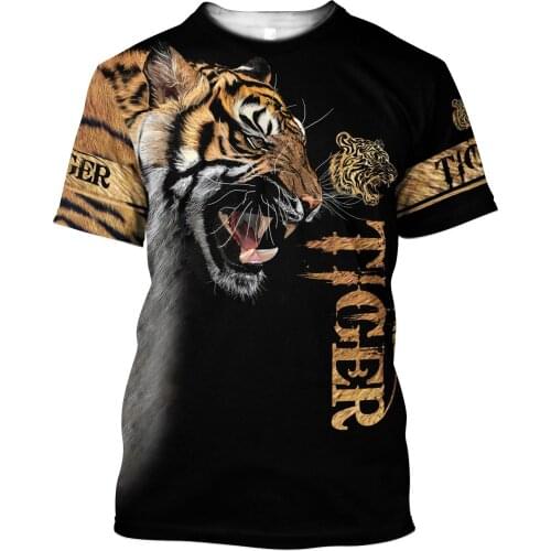 2021 Summer Men t-shirt Premium Tiger Skin 3D Printed T-Shirt Harajuku Casual short Sleeve Tee shirts Unisex tops TT20