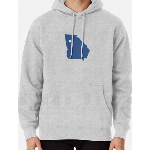 Georgia Love hoodie long sleeve Georgia Love Georgia State Outline Home Heart Pride Georgia Pride Blue Navy