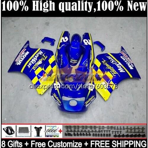 Body For SUZUKI RGV250 RGVT-250 VJ 23 98 RGVT250 19CL.69 RGVT RGV 250 SAPC VJ23 97 98 RGV-250 1997 1998 OEM Fairing gloss Blue
