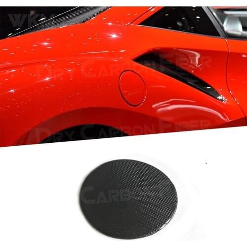 Dry Carbon Fiber Fuel Cap Cover For Ferrari 488 N Style 2015-2018 Gas Oil Tank Accessories