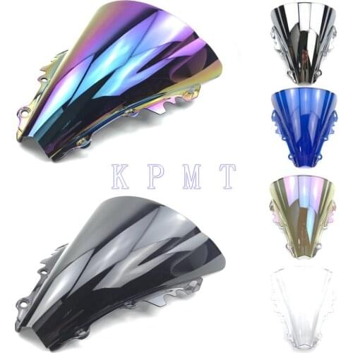 For Yamaha YZF600 R6 2006 2007 Black Windshield WindScreen Double Bubble YZF 600 yzf r6 06 07