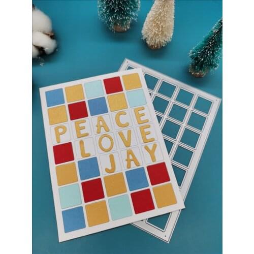 Square Lattice metal cutting dies mold New 2020 Scrapbook paper craft knife mould blade punch stencils dies