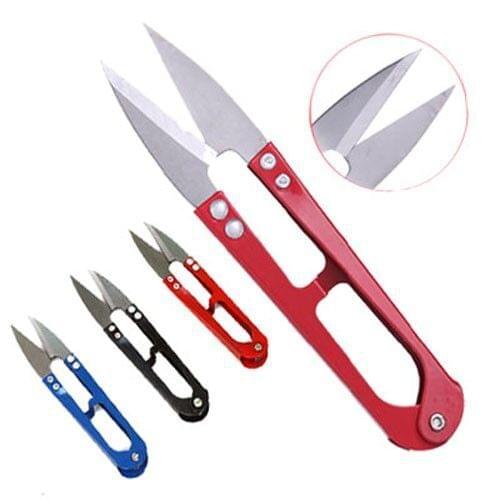 5 pcs Household U-shaped small scissors Mini Hand scissors office cross stitch tailors scissors