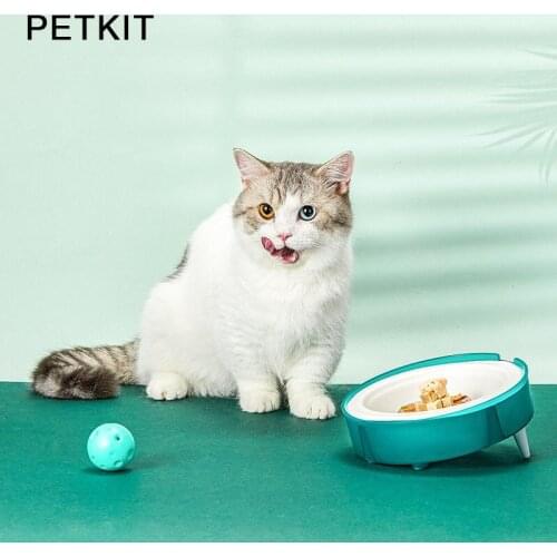 PETKIT Cat Disposable Fresh Food Bowl Replaceable Portable Bowl Dog Feeders Cat Bowls Bowl Holder+10pcs Eco-friendly Paper Bowl