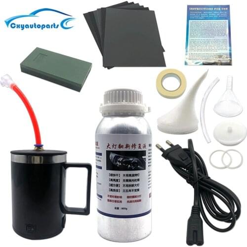 Car headlight polishing kit Headlamp Restoration Cleaning 800Ml Repair Liquid Car headlight Restors polish tool