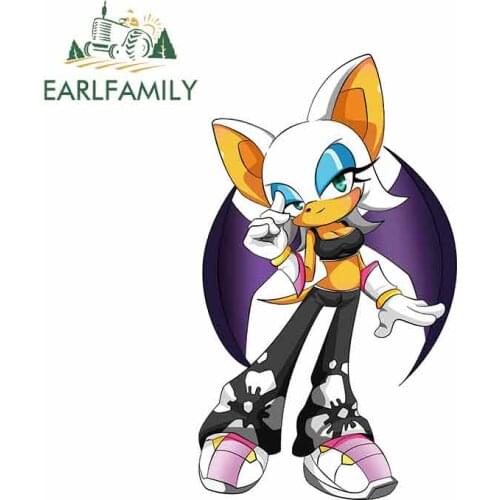 EARLFAMILY 13cm x 7.7cm For Rouge The Bat Car Truck Decal Graffiti Car Stickers Personality Sticker Motorcycle Waterproof Decor
