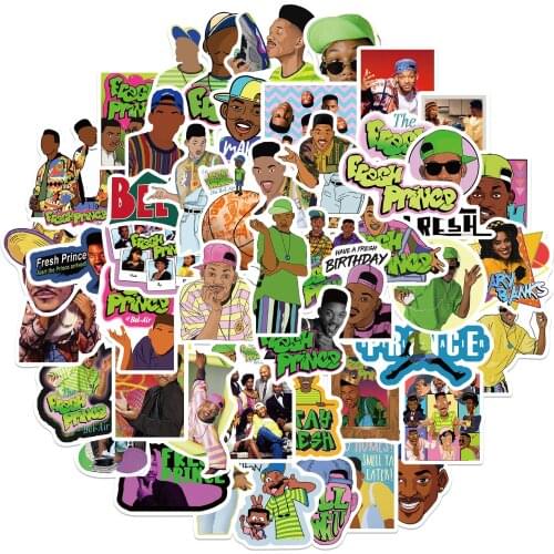25/50PCS TV Show The Fresh Prince of Bel-Air Stickers Aesthetic Laptop Water Bottle Waterproof Graffiti Decal Sticker Kid Toy