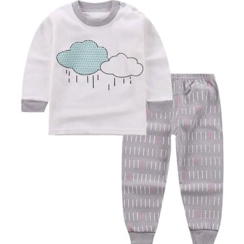 2019 new childrens sets autumn baby boy and girl body suit 100% cotton children clothes set cartoon kids clothing set retail