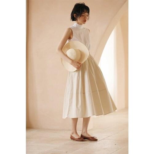 New style in 2021 summer: versatile A-line skirt with high waist and thin, medium and long skirt 0625-16