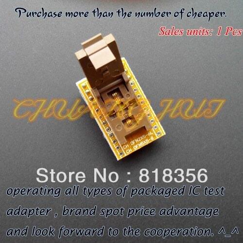 QFN8 WSON8 DFN8 MLF8 to DIP8 programmer adapter Test Socket Pitch=0.5mm Size=2x5mm