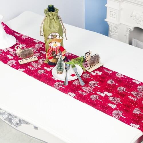 Christmas Decoration Polyester Printing Tablecloth Creative Navidad Festival Supplies New Year