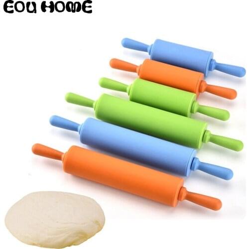 2 Size Silicone Dough Roller Rolling Pins Colorful Rolling Pins Pastry Tool DIY Kitchen Dumpling Roller Kitchen Accessories