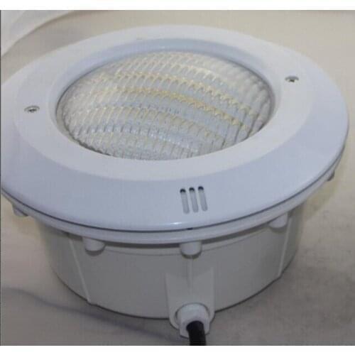 Glass PAR56 pool lamp 15W led swimming pool underwater light with plastic housing for solid concrete cemen pool with 12v adapter