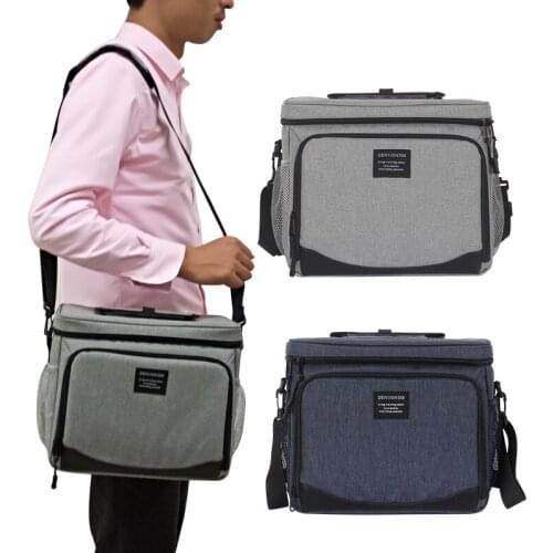 8L 15L thicken cooler bag large picnic lunch box vehicle insulation shoulder bag ice pack thermal food drink fresh carrier bag