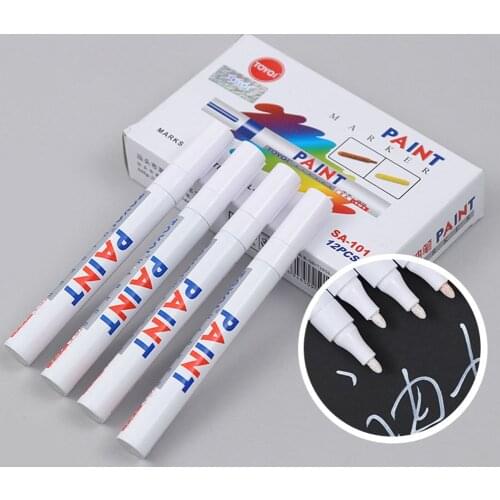 Car Paint Repair Pen Waterproof Permanent Paint Marker Pen Fix Stift Tire Tread Rubber Metal Access Painting Pens