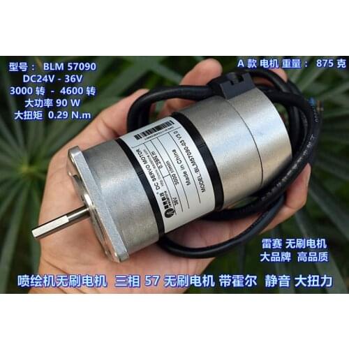 High power 90 w 0.29 N.m three-phase eight-channel brushless motor with hall DC36V spray machine