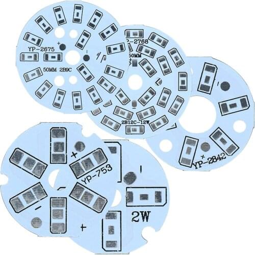 1Pcs 2W 3W 4W 5W 7W 9W 12W SMD5730 LED Aluminum Base Plate PCB Board Substrate not include beads DIY Cooling Heatsink for Bulb