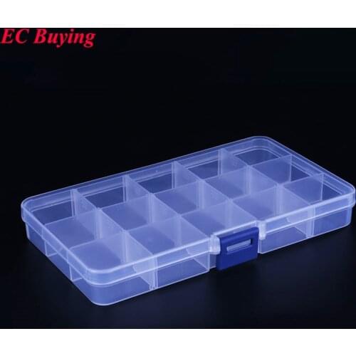 1 pcs New Arrival 15 Cells SMD SMT IC Electronic Component Mini Storage Box and Practical Jewelry Storaged Case 178*105*23.5 mm