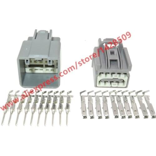 10 Sets 10 Pin Car Rearview Mirror Cable Socket Female Male Plugs For Ford Focus 7282-6455-40 7283-6455-40