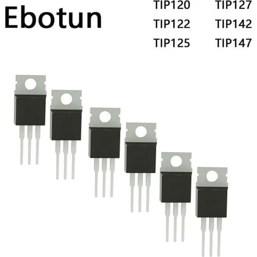 10pcs Tip120 Tip122 Tip125 Tip127 Tip142 Tip147 Transistor Tip142t Tip147t For diy