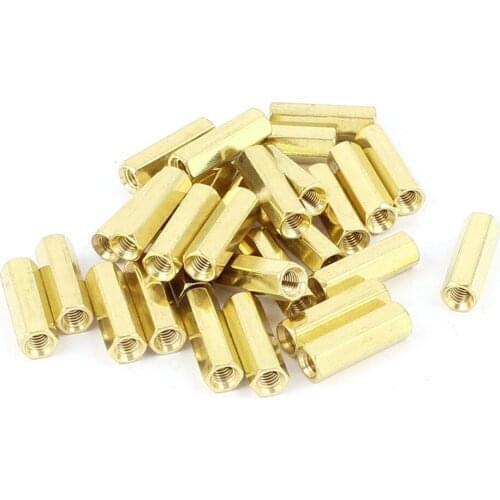 100pcs Hex Female to Female M3x16mm brass standoff spacer Hexagonal Stud Spacer Hollow Pillars L=16MM