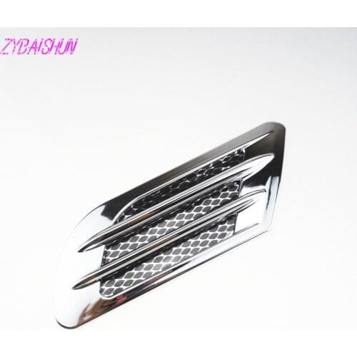 2 pieces/set. Car Side Vent Air Fender Admission Stickers Decor for Nissan Teana X-Trail Qashqai Livina Sylphy Tiida Sunny March