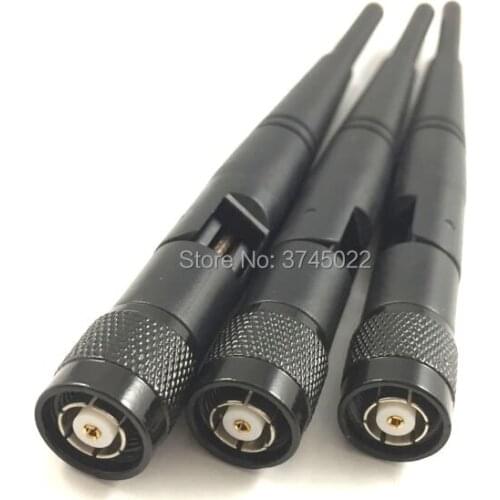 5pcs RP-Tnc Male Connector Antenna 2.4G Rubber Antenne 3dbi Omni Aerial For Router