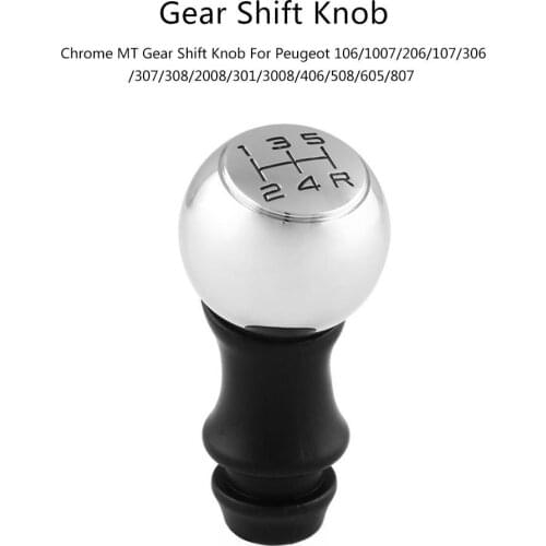 5 Speed Manual Car Gear Shift Knob Stick For Peugeot 106 206 206CC 207 307 407