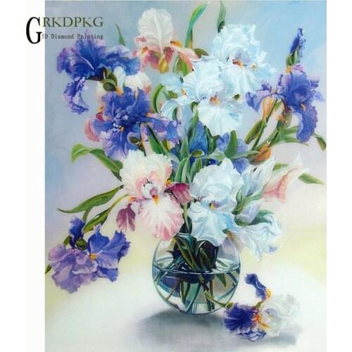 5D Diy Full Diamond Painting flower Pictures Cross Stitch kits Diamond Embroidery Crystals round Diamond Mosaic Landscape drill