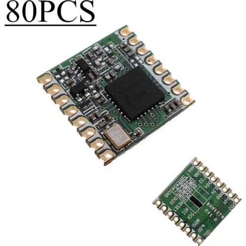 80pcs/lot RFM98 RFM98W 433MHz 470MHz Wireless transceiver module LoRa spread spectrum communication 433M 470M SX1278 16*16mm