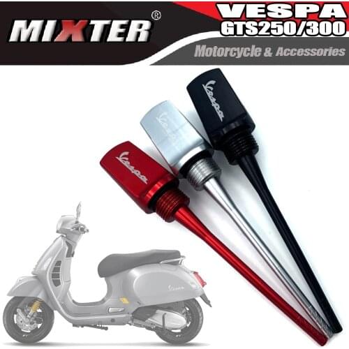 Motorcycle Accessories Oil Drain Dipstick Screw Plug Fuel Depth Tester For PIAGGIO Vespa GTS 250 300 HPE 2019 2020 2021 GTS300