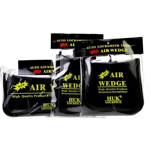 Free Shipping 3pcs HUK Air Bag Air Wedge,Car Lock Pick Set Car Safety Tools