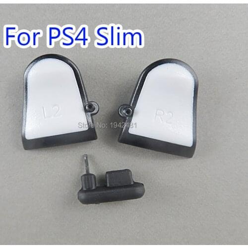 For Playstation PS4 Dualshock 4 PS4 Slim PS4 Pro 3 in 1 R2 L2 Adjustable Trigger Extenders W/ Dust plug Dual Triggers Attachment