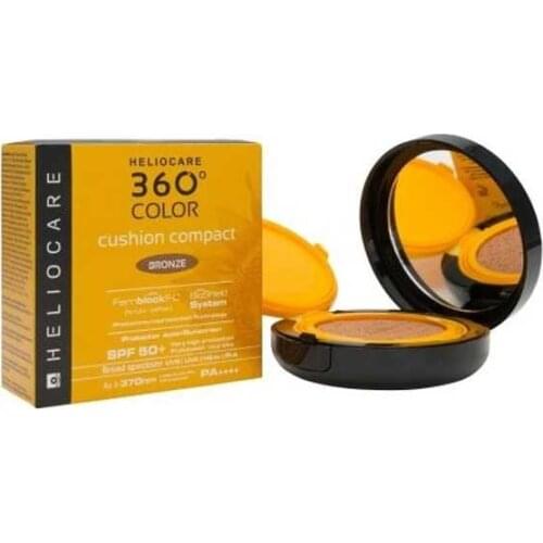 HELIOCARE 360º COLOR CUSHION COMPACT SPF 50+ PROTECTOR SOLAR BRONZE 15 G